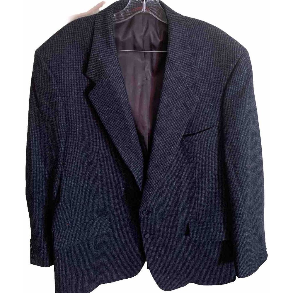 Jim Irelan Men's Wear Wool Softly Tailored Size 48R Measures 52x33 Grey